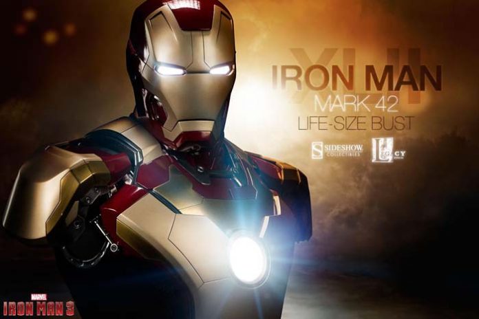 Busto de Sideshow de la Mark 42 de Iron Man 3