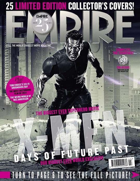 Coloso de X-Men: Días del Futuro Pasado en portada de Empire