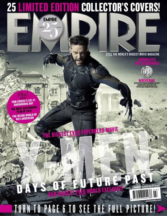 Lobezno del futuro de X-Men: Días del Futuro Pasado en portada de Empire