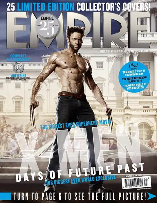 Lobezno de X-Men: Días del Futuro Pasado en portada de Empire
