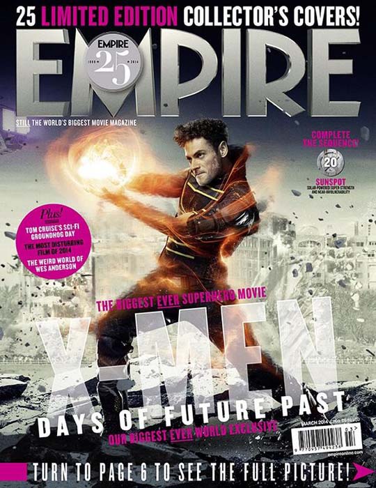 Mancha Solar de X-Men: Días del Futuro Pasado en portada de Empire