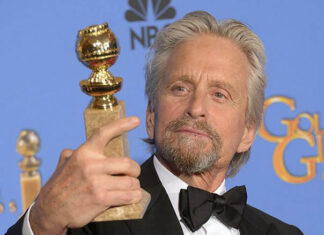 Michael Douglas en los Globos de Oro