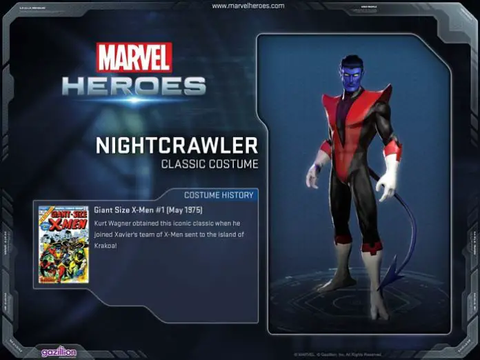 Rondador Nocturno en Marvel Heroes