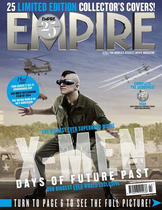 Sapo de X-Men: Días del Futuro Pasado en portada de Empire