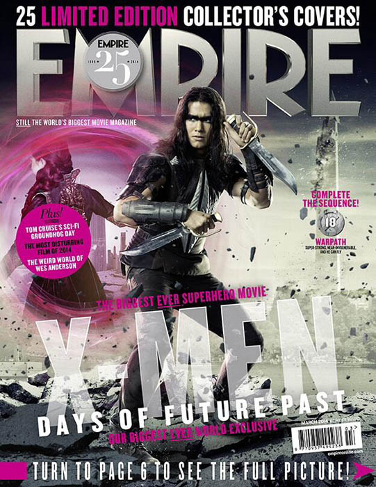 Sendero de Guerra de X-Men: Días del Futuro Pasado en portada de Empire