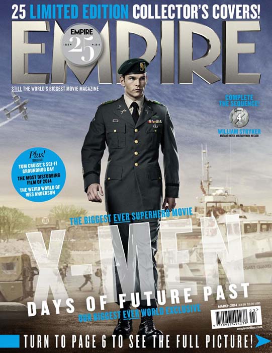 William Stryker de X-Men: Días del Futuro Pasado en portada de Empire