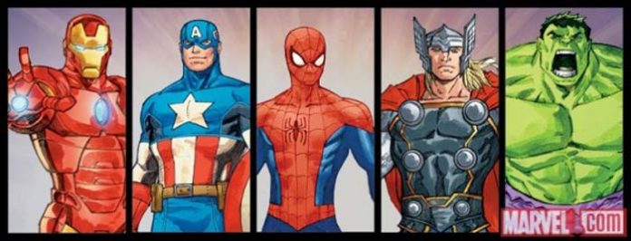 Avengers Press Art cómic para niños