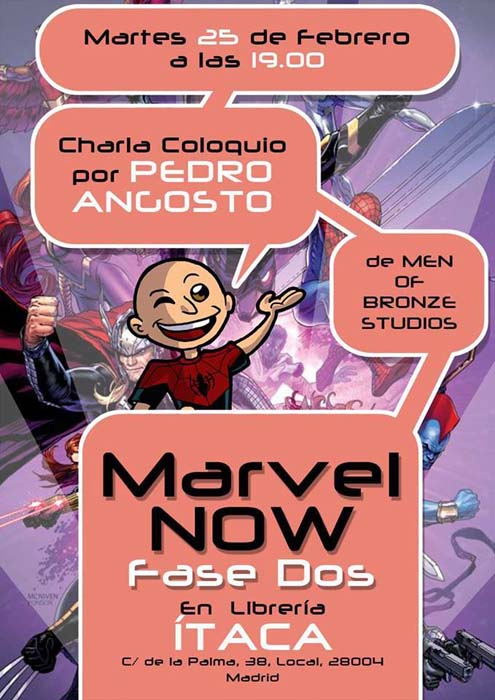 Charla Pedro Angosto All-New Marvel NOW!