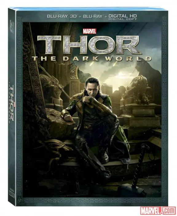 Portada especial de Loki del Blu-ray de Thor: El Mundo Oscuro