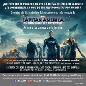 Evento fan de Capitán América: El Soldado de Invierno en Madrid