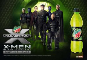 Mountain Dew en X-Men: Días del Futuro Pasado