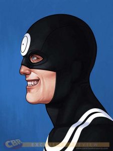 Bullseye en Mike Mitchell x Marvel x Mondo