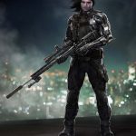 Diseño conceptual del Soldado de Invierno para Capitán América: El Soldado de Invierno