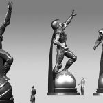 Diseño conceptual para Los Cuatro Fantásticos inspirado en Jack Kirby