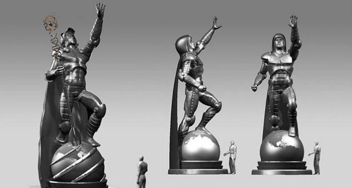 concepto-los-cuatro-fantasticos-7 Diseño conceptual para Los Cuatro Fantásticos inspirado en Jack Kirby