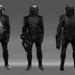 Diseños de soldados de Bolivar Trask para X-Men: Días del Futuro Pasado