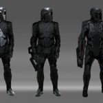 Diseños de soldados de Bolivar Trask para X-Men: Días del Futuro Pasado