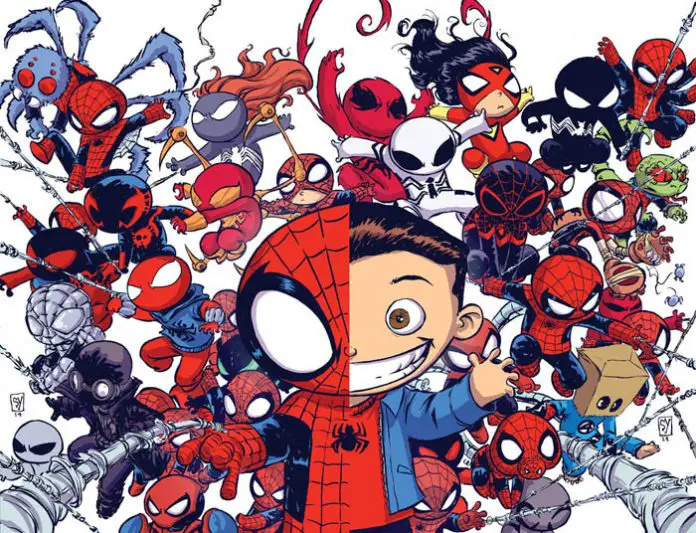 Portadas de Skottie Young para Spider-Verse