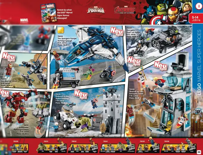 Sets LEGO de Vengadores: La Era de Ultrón