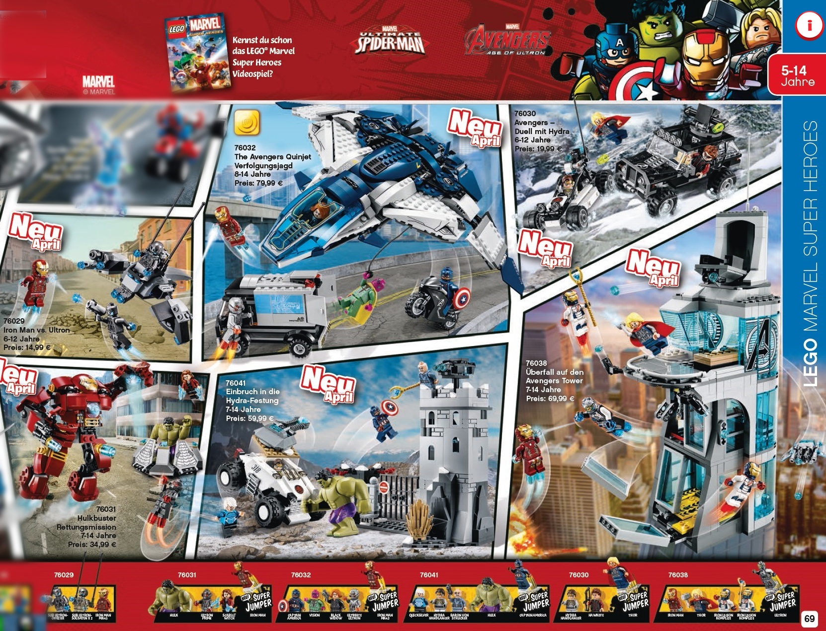 Descripci n de sets LEGO de Vengadores La Era de Ultr n