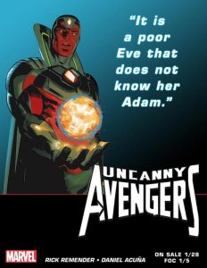 Teaser de la Visión para Uncanny Avengers