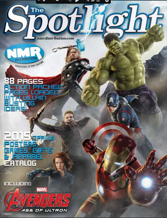 Vengadores: La Era de Ultrón en portada de The Spotlight