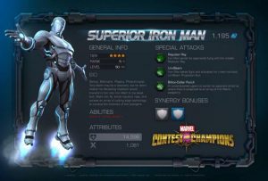 Iron Man Superior en Marvel Contests of Champions