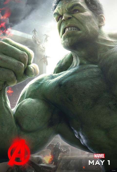 Póster de Hulk para Vengadores: La Era de Ultrón