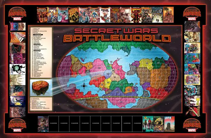 battleworld Mapa de Battleworld para Secret Wars