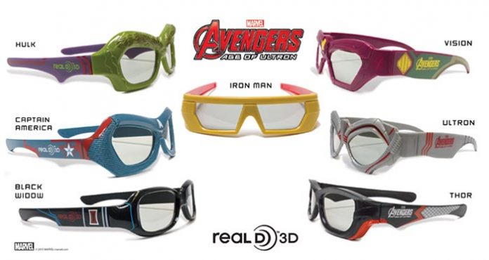 Gafas 3D de Vengadores: La Era de Ultrón