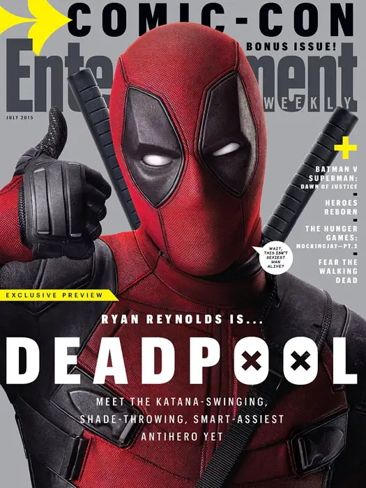 Deadpool en portada del especial de EW para la SDCC 2015