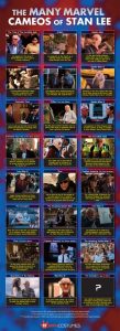 Infografía de cameos de Stan Lee
