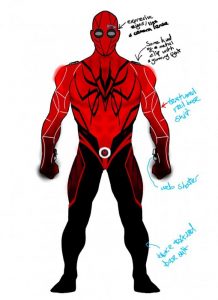 Posible diseño del nuevo traje de Spiderman