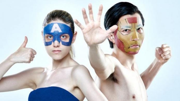Mascarillas faciales de Iron Man y el Capitán América