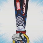 Medalla para el Avengers Super Heroes Half Marathon Weekend