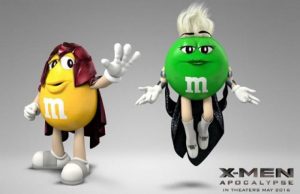 X-Men: Apocalipsis y M&M's