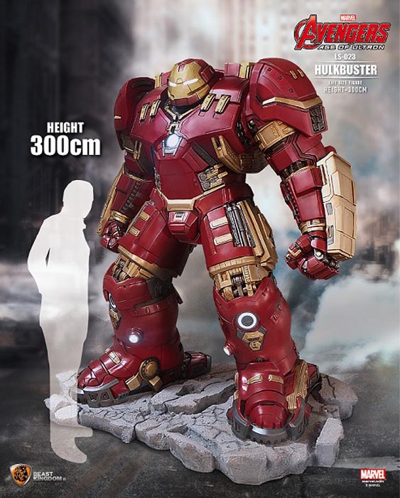 Estatua tamaño real de Hulkbuster de Vengadores: La Era de Ultrón