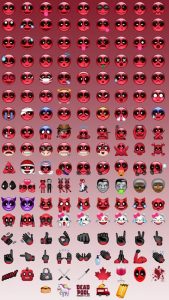 Teclado emoji de Deadpool