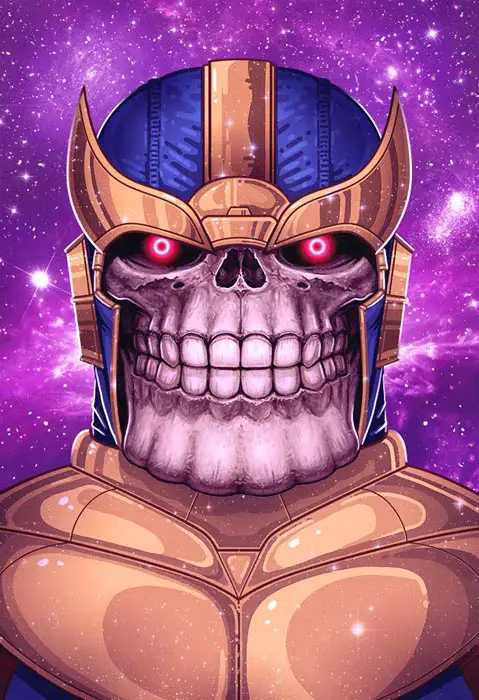 Póster de Thanos de Mike Mitchell para Mondo