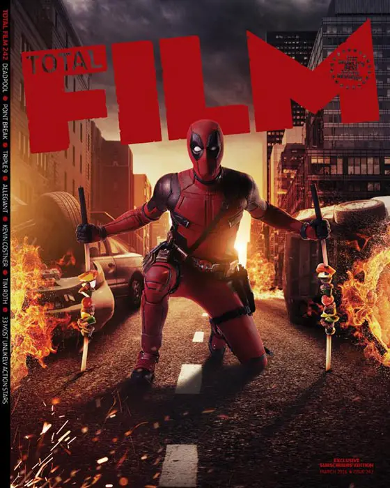 Deadpool lo parte en dos portadas para la revista Total Film