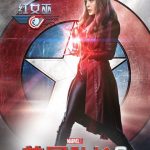 Póster de la Bruja Escarlata de Capitán América: Civil War