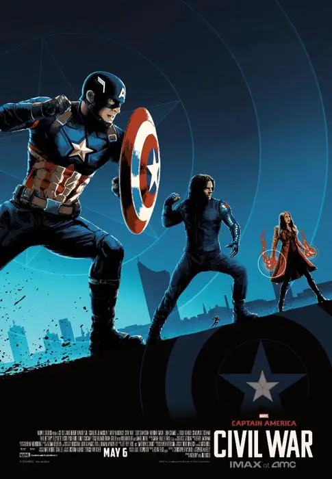Póster IMAX de AMC de Capitán América: Civil War