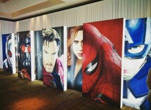 Diseños promocionales de Spider-Man: Homecoming y Doctor Strange