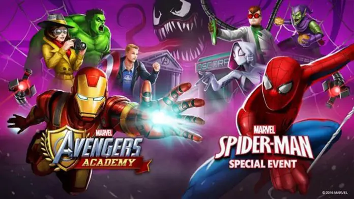 Evento de Spiderman en Marvel Avengers Academy