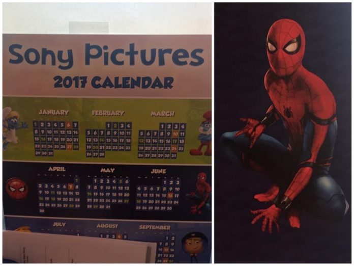 calendario-spiderman Spider-Man: Homecoming