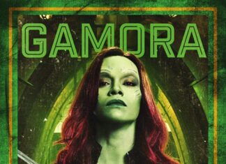 Entrevista exclusiva a Zoe Saldana sobre Guardianes de la Galaxia Vol. 2 Póster de Gamora en Guardianes de la Galaxia Vol. 2
