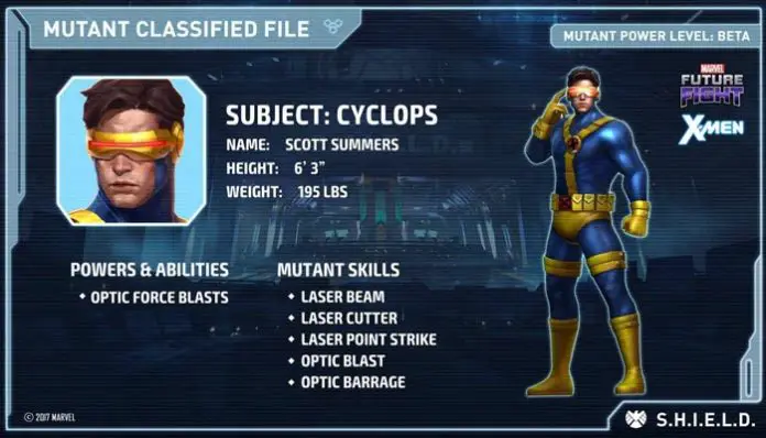 Cíclope en Marvel Future Fight