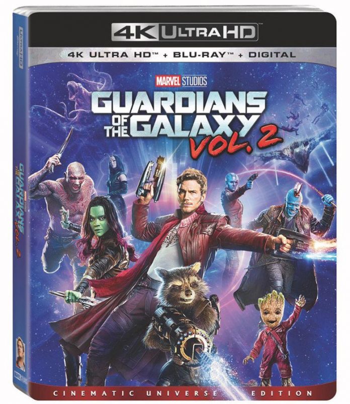 Blu-ray de Guardianes de la Galaxia Vol. 2