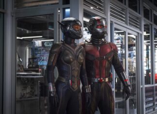 Scott Lang y Hope Van Dyne se ponen el traje en esta imagen de Ant-Man y la Avispa Ant-Man y la Avispa