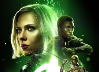 Nuevo cartel promocional de Vengadores: Infinity War con Pantera Negra, Viuda Negra, Hulk y Okoye Póster de Vengadores: Infinity War